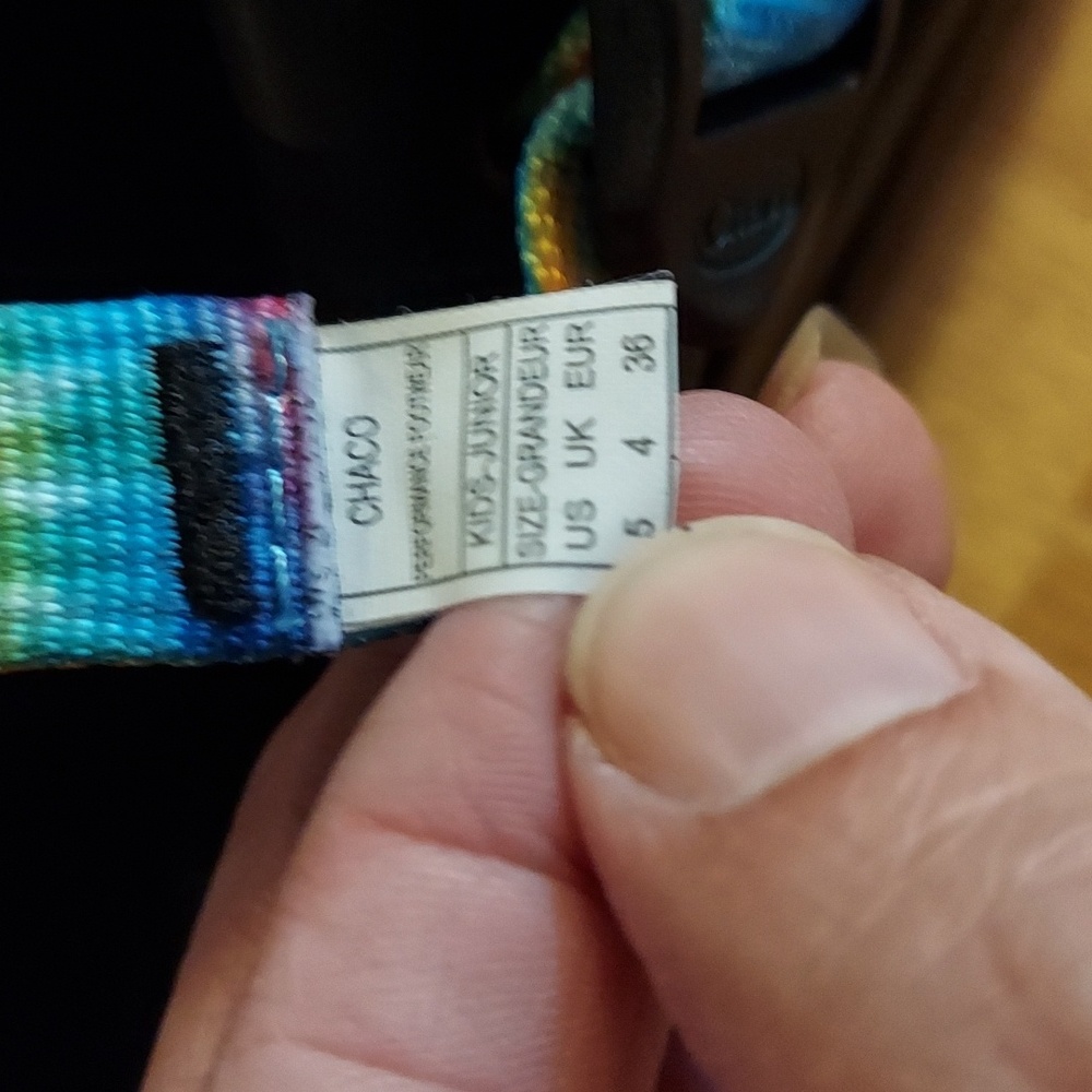 Chaco Chillos Kids Tie-Dye Sport Sandal Y5 - Picture 6 of 6